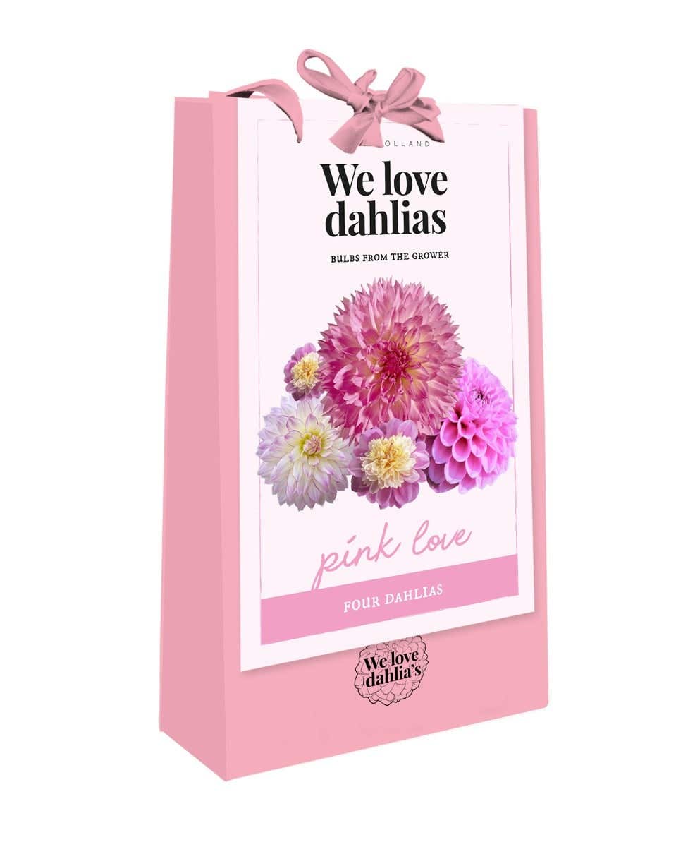 Tas 'We Love Dahlias' Pink Love