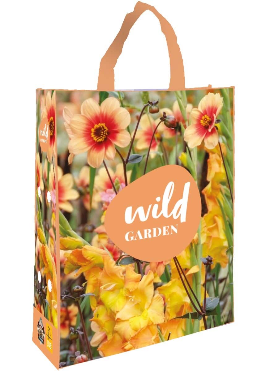 Shopping Bag 'Wild Garden' Salmon