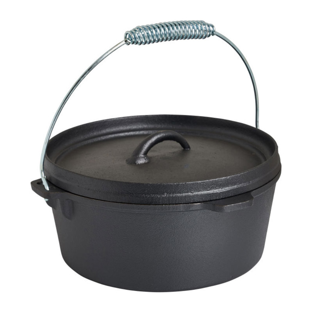 Cast Iron Pan met Deksel Gietijzer 8L 28 x 13 cm
