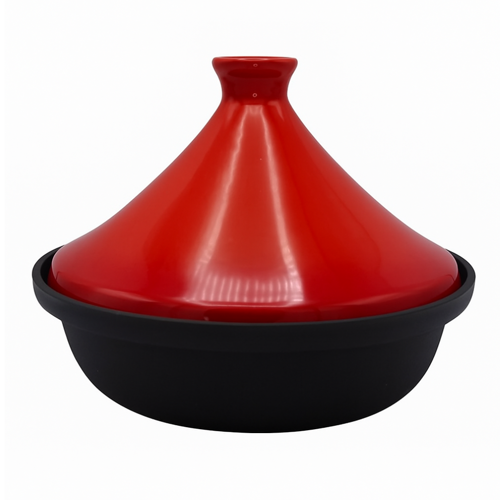 Cast Iron Tajine Gietijzer Rood 25 x 5.5 cm