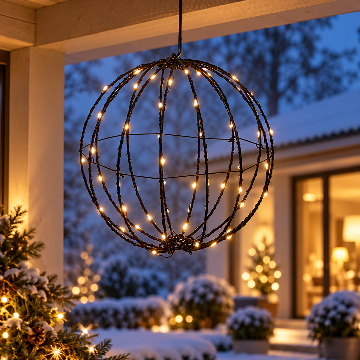 Svenska Living Verlicht Kerstfiguur Lichtbol Warm Wit 90 Lampjes 38 cm