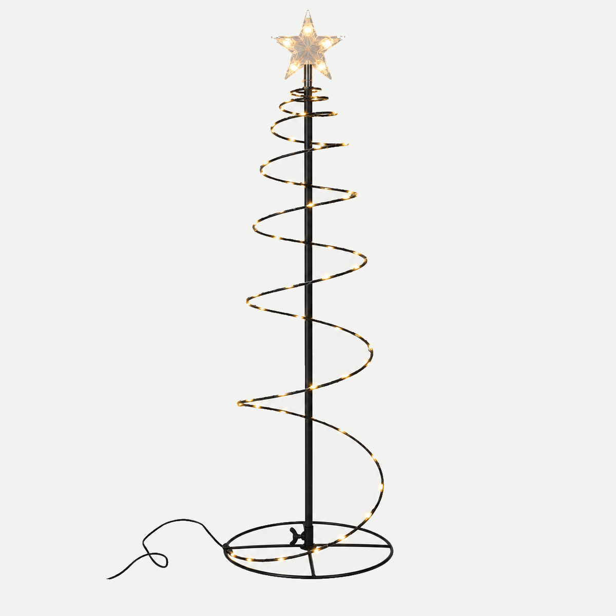 Svenska Living Verlicht Kerstfiguur Kerstboom Spiraal Goud 300 Lampjes 140 cm