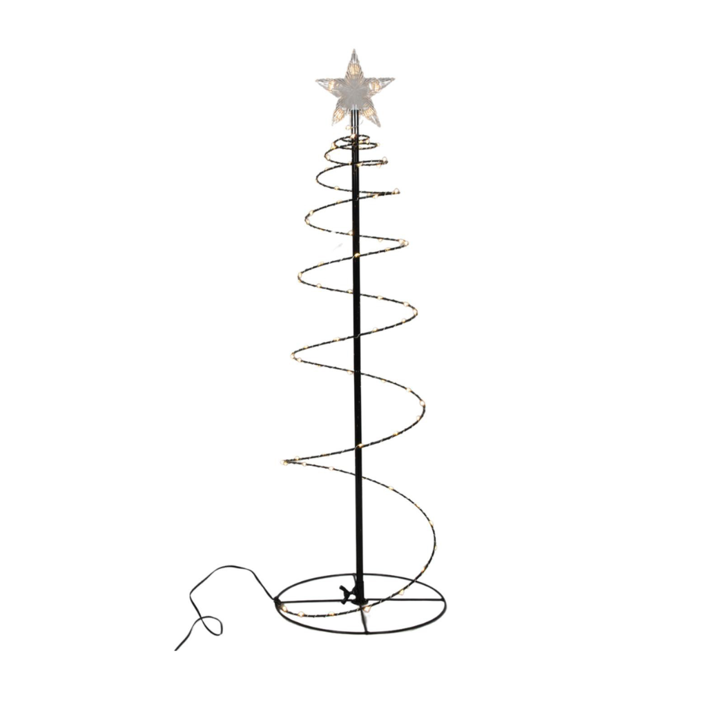 Kerstboom spiraal met verlichting 140 cm