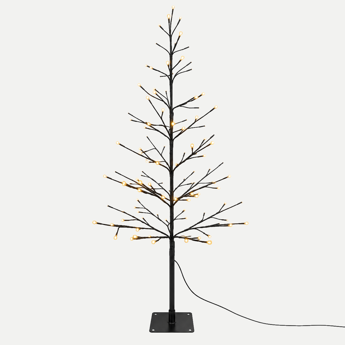 Svenska Living Verlicht Kerstfiguur Kerstboom Goud 80 Lampjes 120 cm