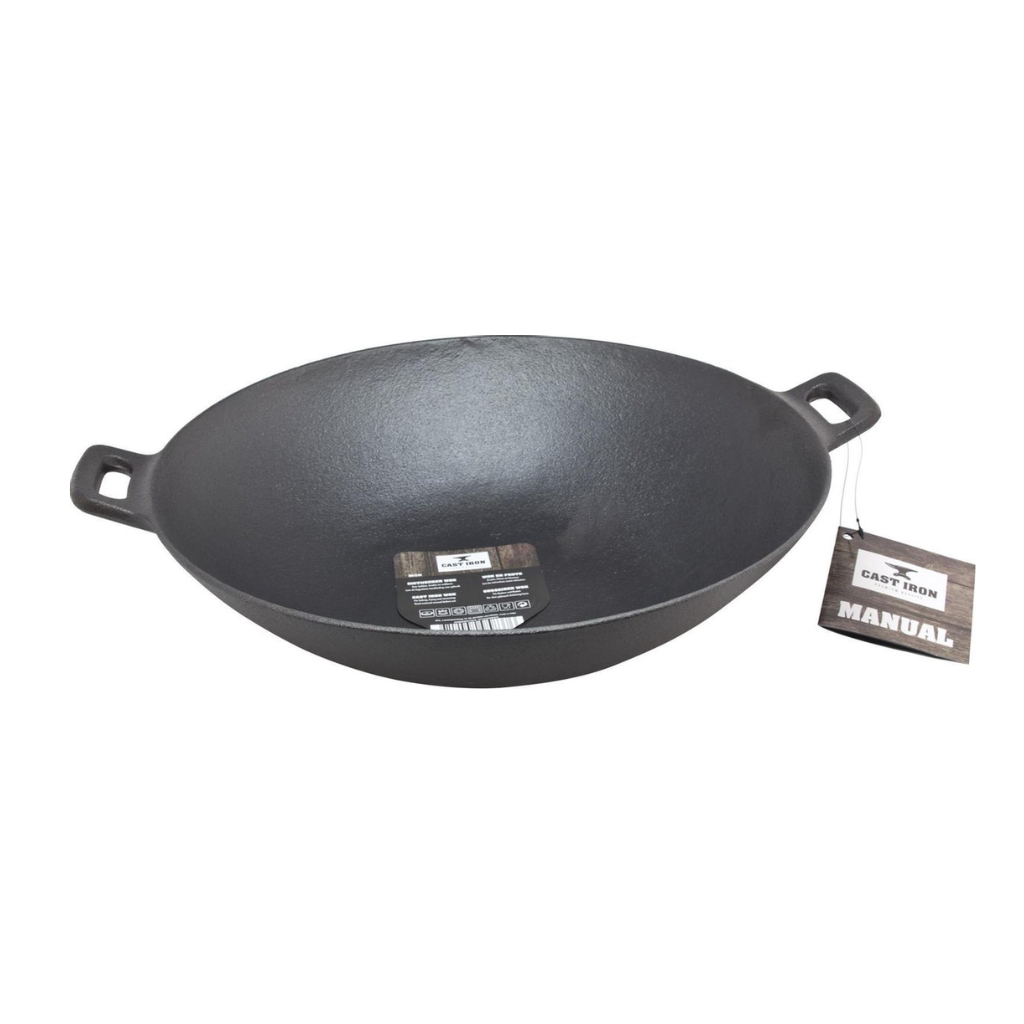 Cast Iron Wok gietijzer 6,5L 36 x 11 cm