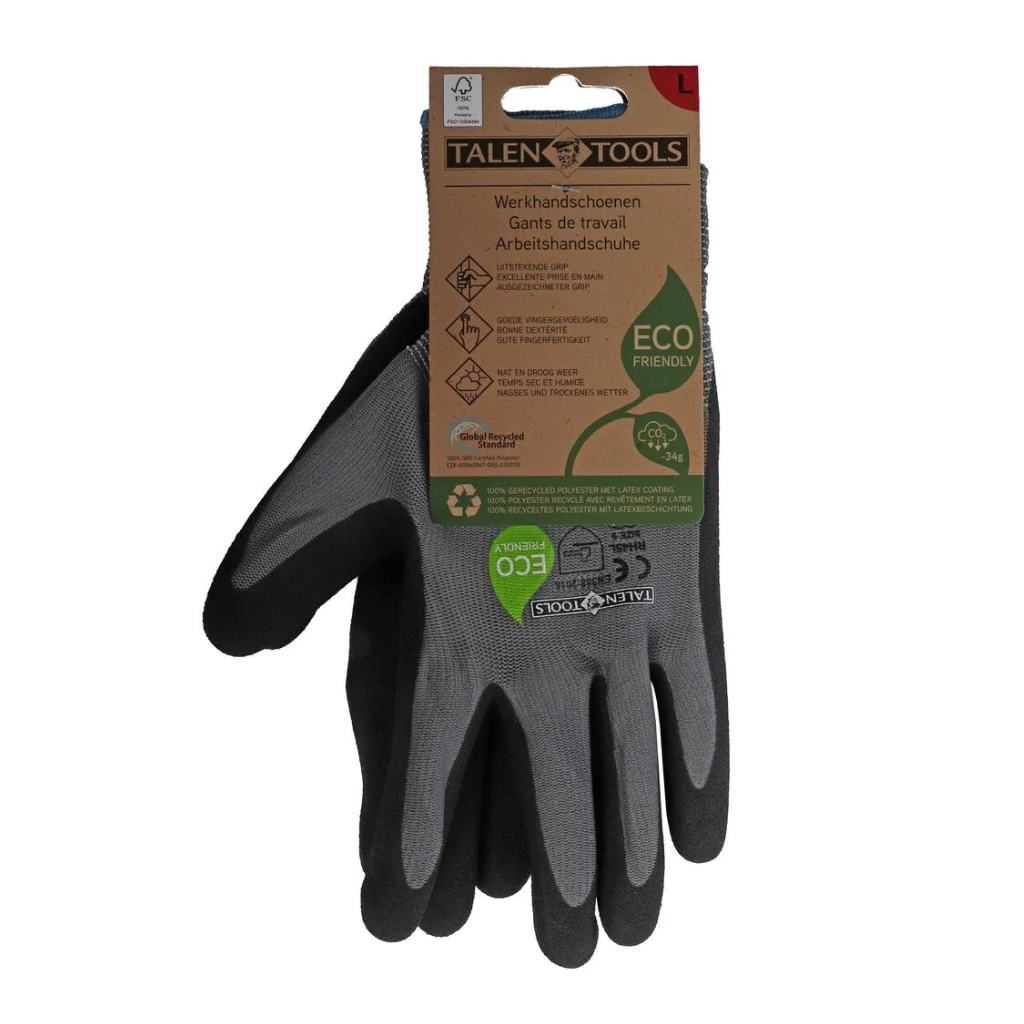 Talentools Werkhandschoen Latex Grijs L
