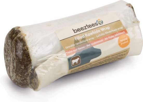 Beeztees rawhide wrap rundsmaak 1 stuks