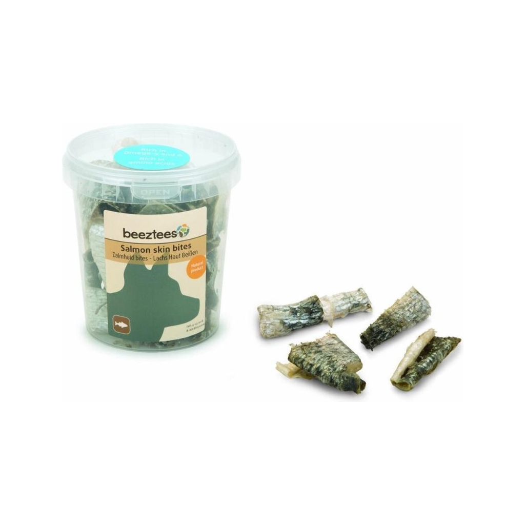 Beeztees Zalmhuid Bites 75 gram