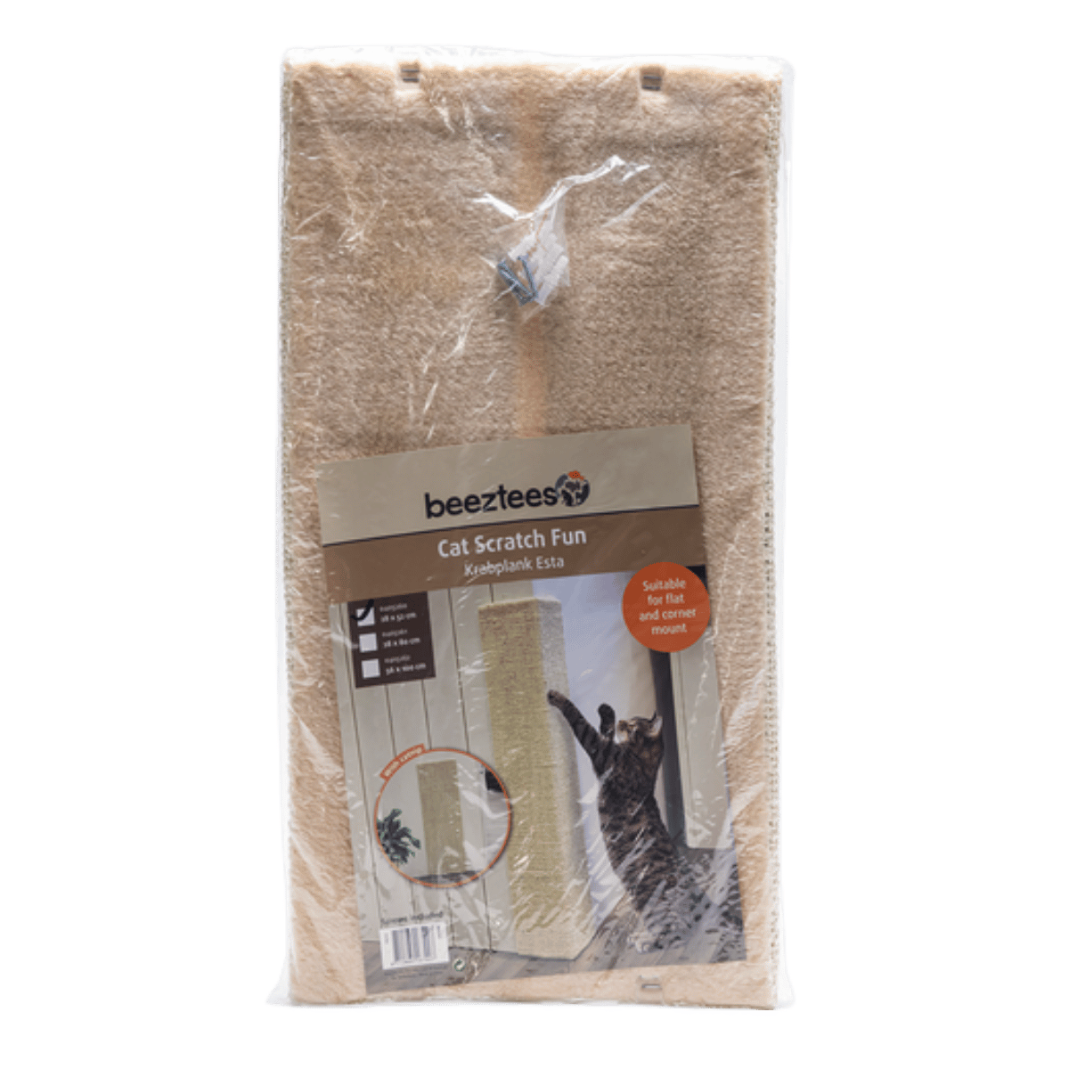 Beeztees Krabplank Esta Hoekmodel Beige 52 x 28 x 1 cm