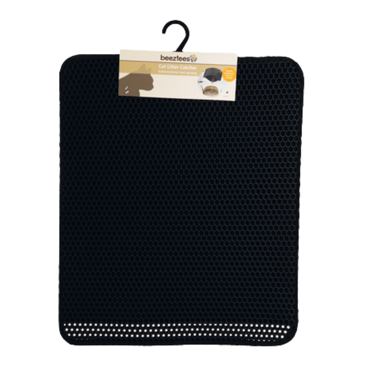 Beeztees Kattenbakmat Dubbel Zwart 60 x 50 x 1 cm