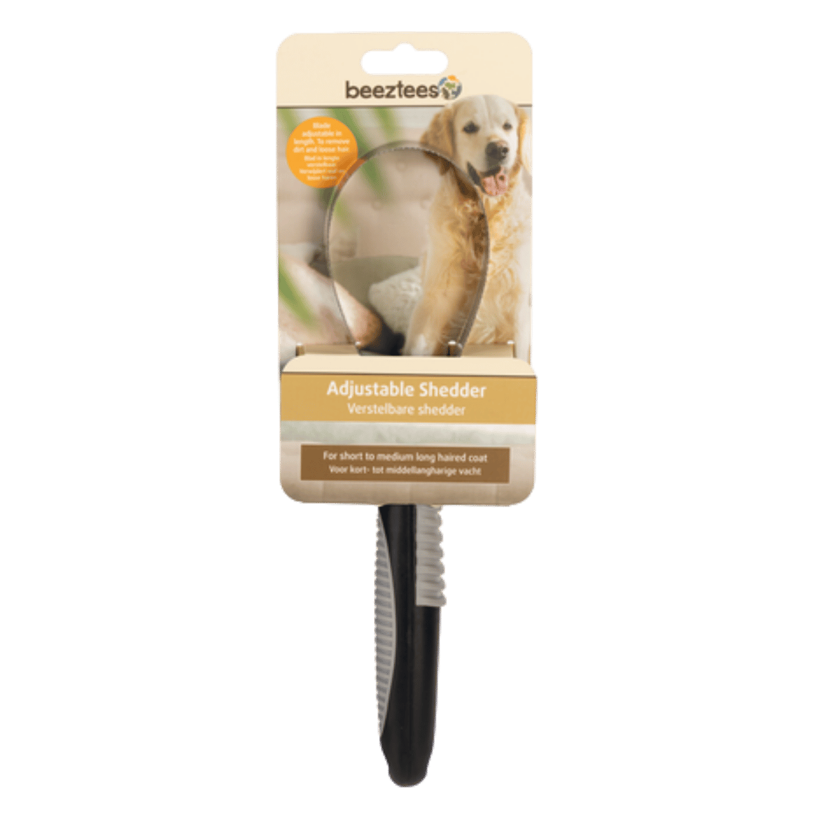 Beeztees Hondenverzorging Verstelbare Shedder Zwart 26.5 x 6 x 1.8 cm