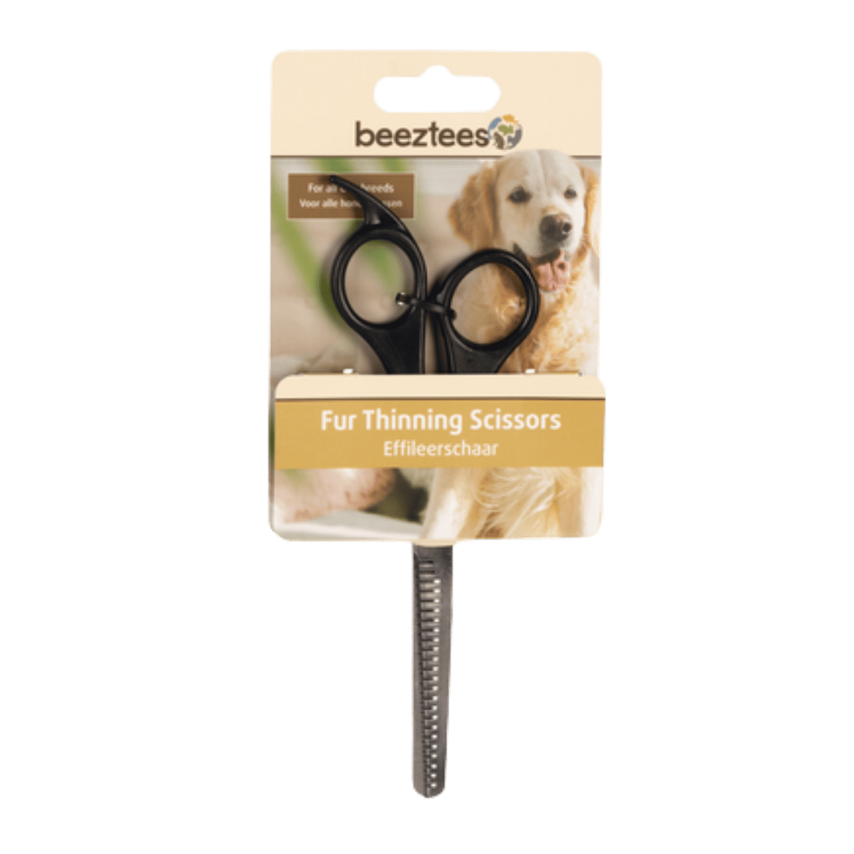 Beeztees Hondenverzorging Effileerschaar Zwart 17 x 5.5 x 0.8 cm