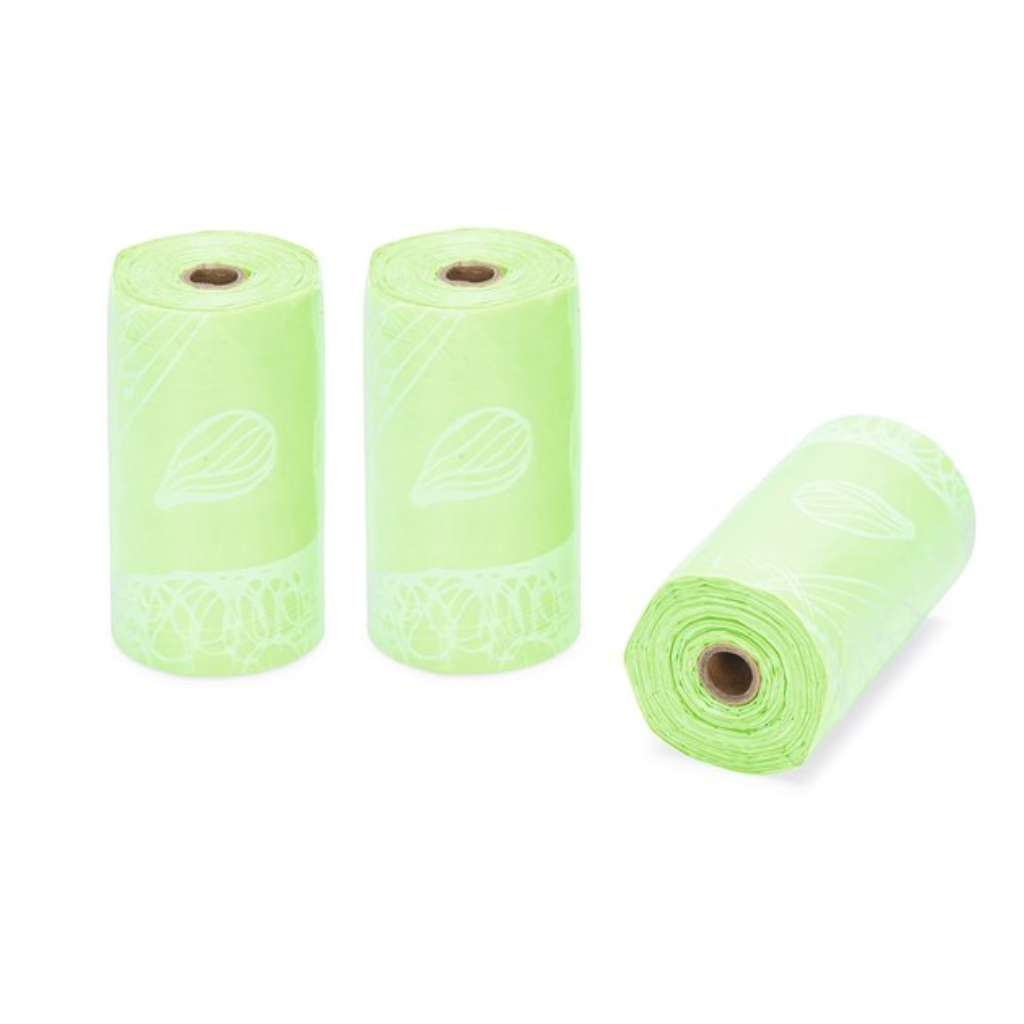 Beeztees afbreekbare poepzakjes limoen 12 x 15 stuks