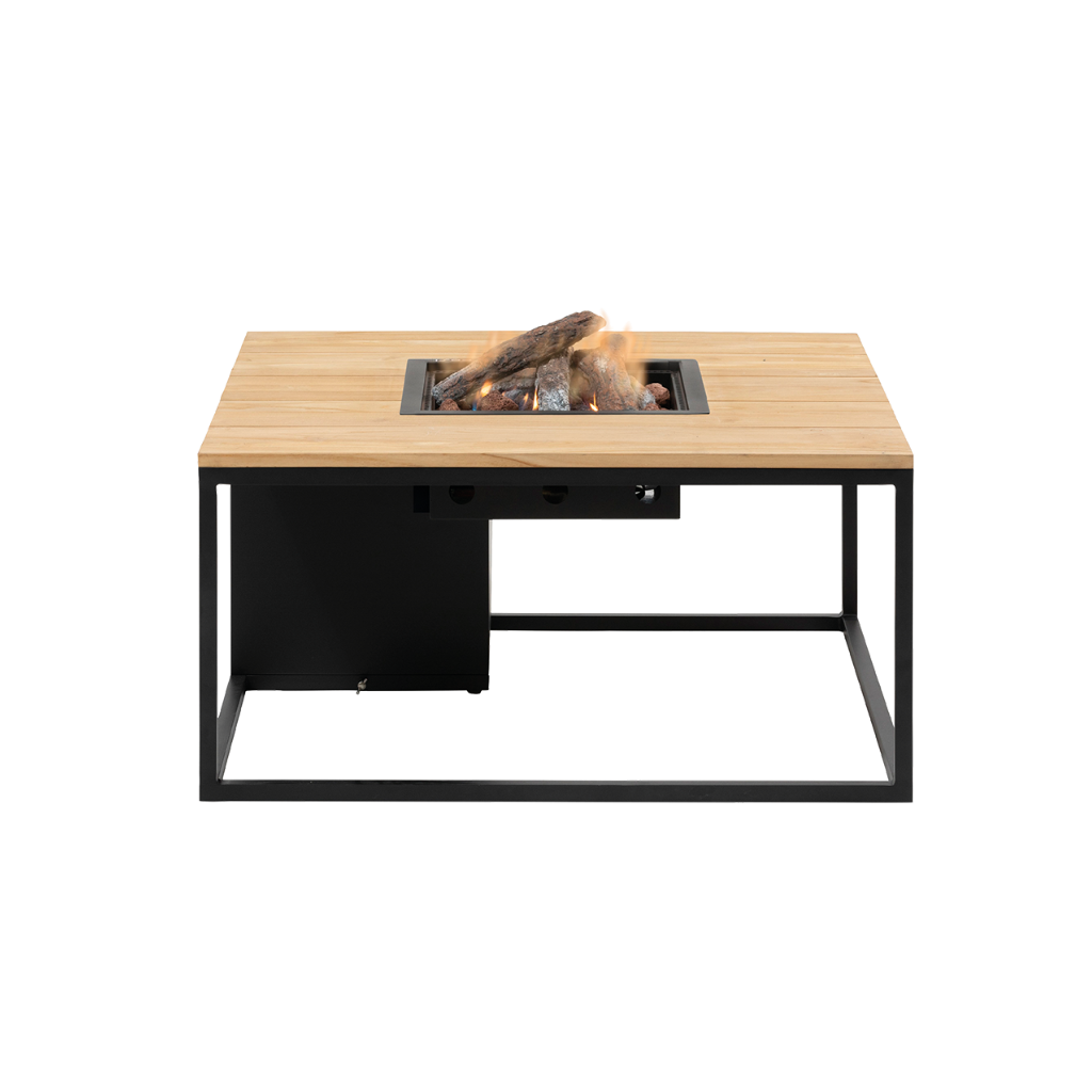 Cosiloft 100 black frame - teak top