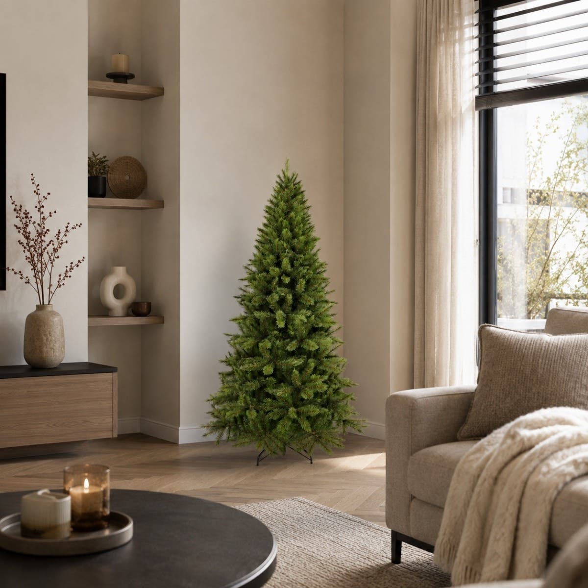 Triumph Tree Kunstkerstboom Forest Frosted Smal Groen 155 x 86 cm
