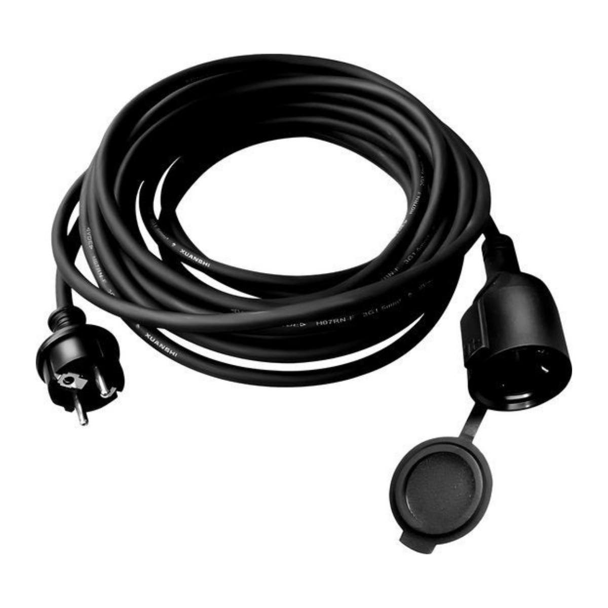 Calex Rubber verlengkabelmet stekker/contrastekker IP44 10mtr