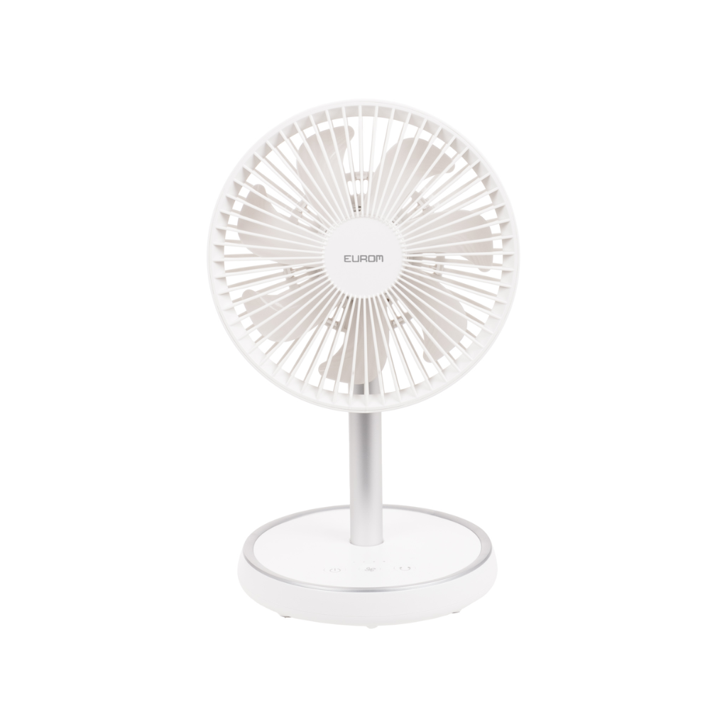 Eurom Vento Ventilator uitschuifbaar draadloos H 34-75 cm