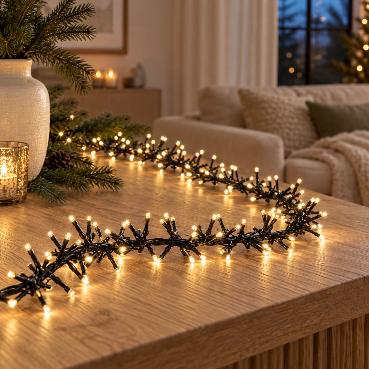 Anna's Collection Clusterverlichting Warm Wit 384 Lampjes 2.4 m
