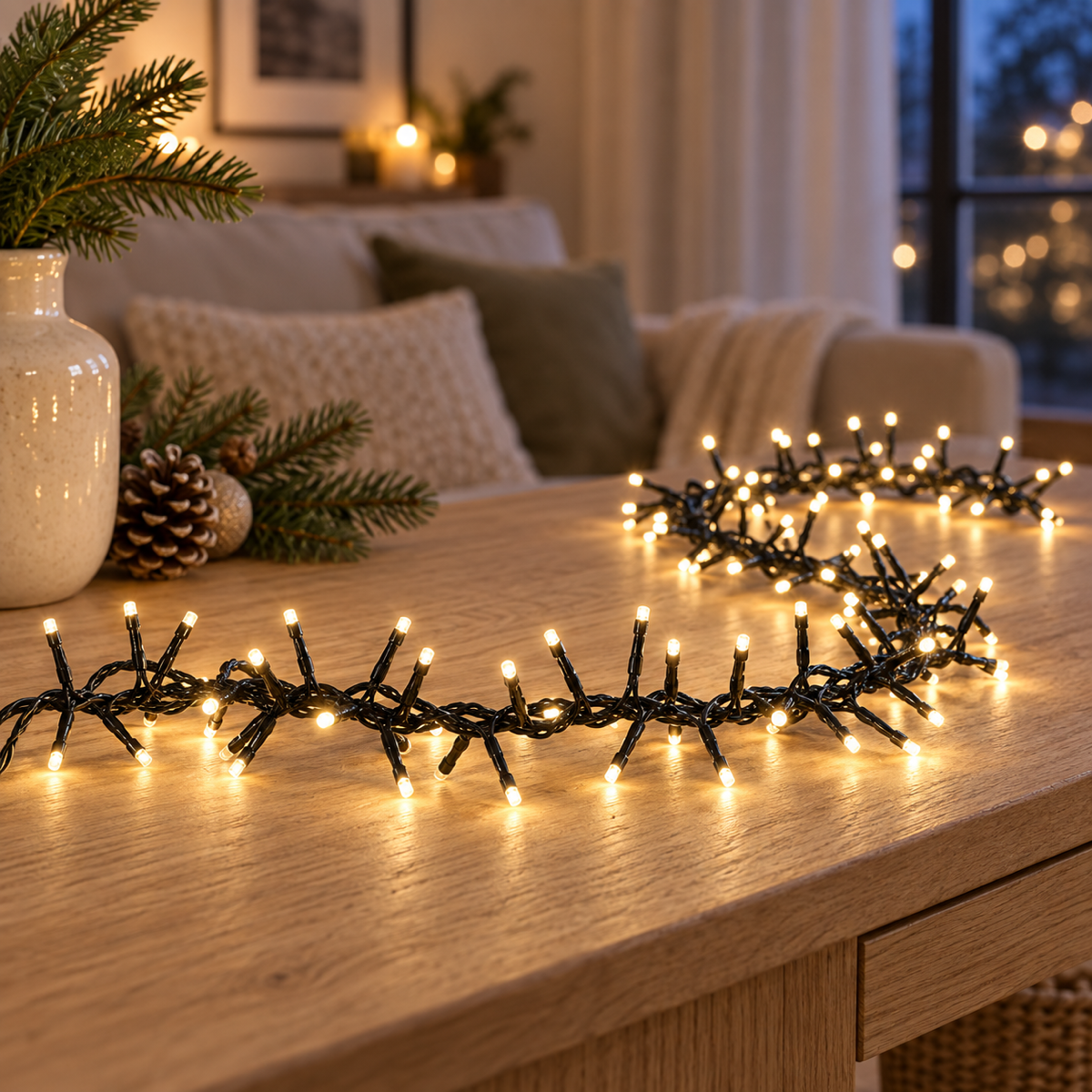 Anna's Collection Clusterverlichting Warm Wit 192 Lampjes 1.2 m