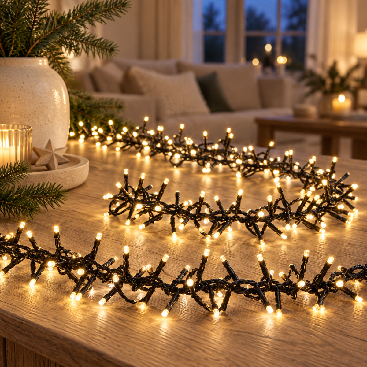 Anna's Collection Clusterverlichting Warm Wit 768 Lampjes 4.5 m