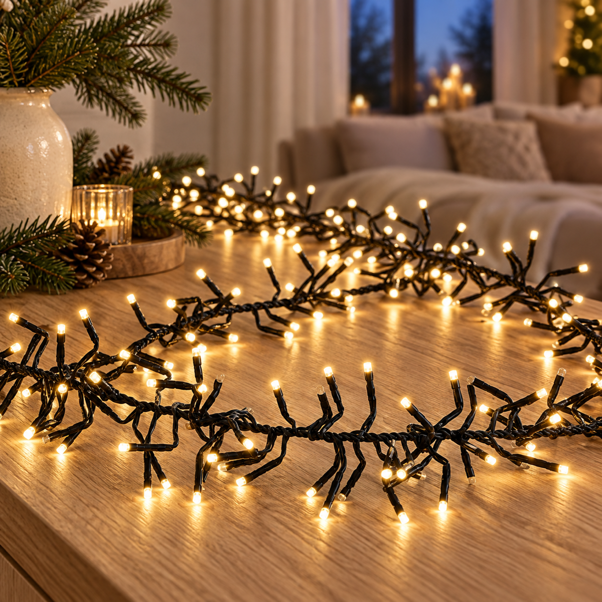 Anna's Collection Clusterverlichting Flash Warm Wit 1152 Lampjes 6.9 m
