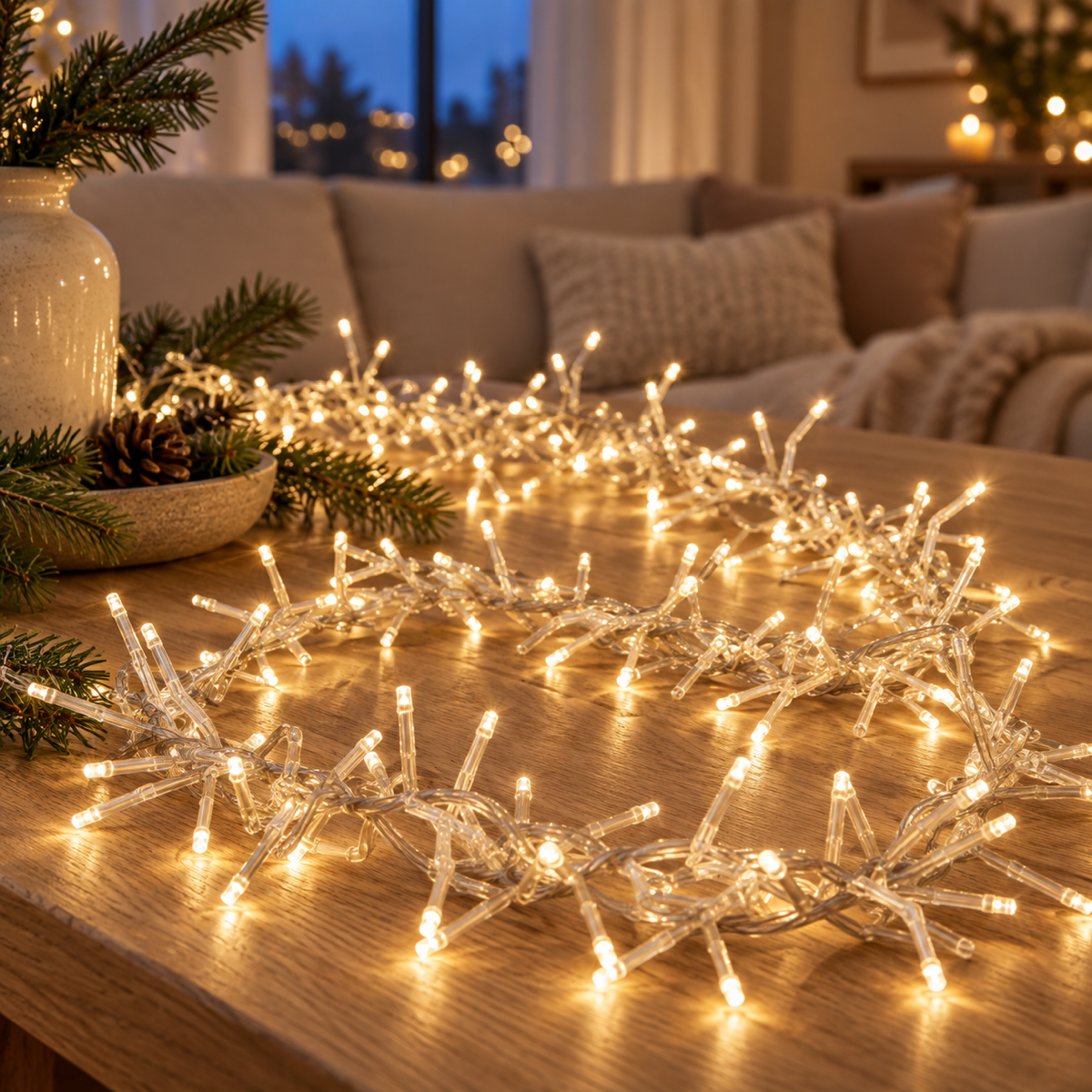 Anna's Collection Clusterverlichting Warm Wit 1152 Lampjes 6.9 m