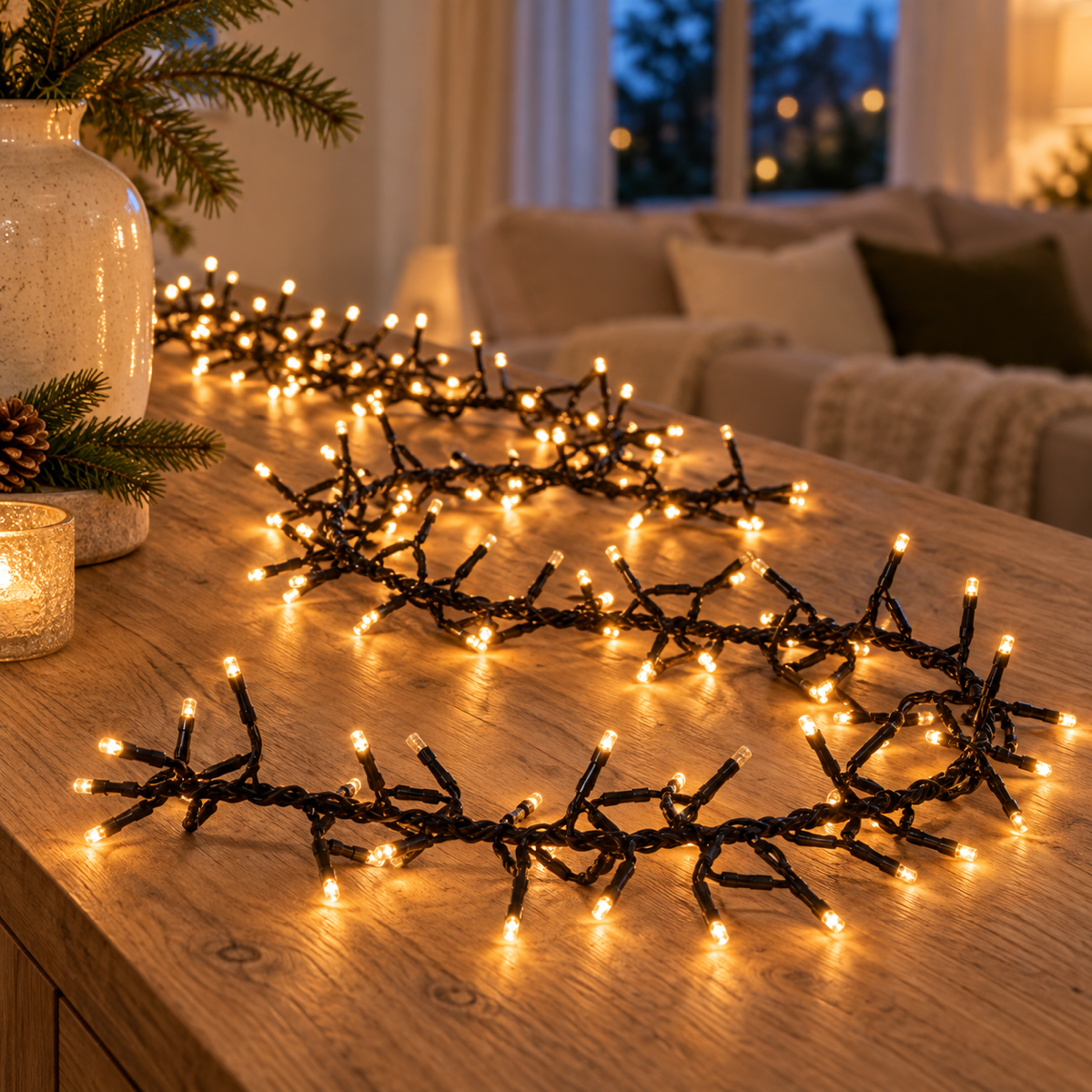 Anna's Collection Clusterverlichting Klassiek Warm 768 Lampjes 4.5 m