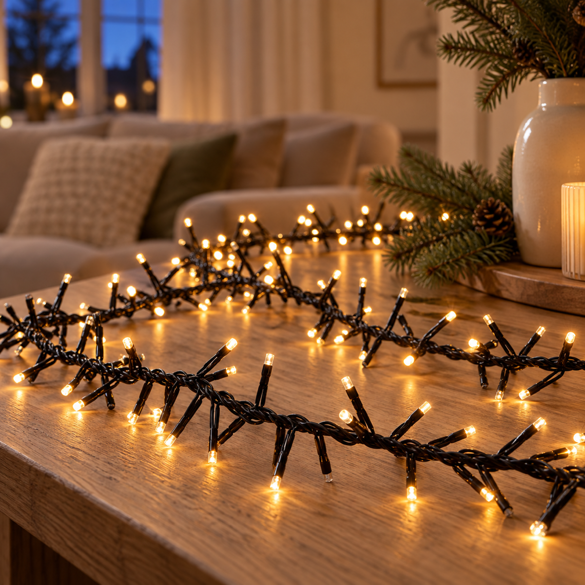Anna's Collection Clusterverlichting Flash Klassiek Warm 768 Lampjes 4.5 m