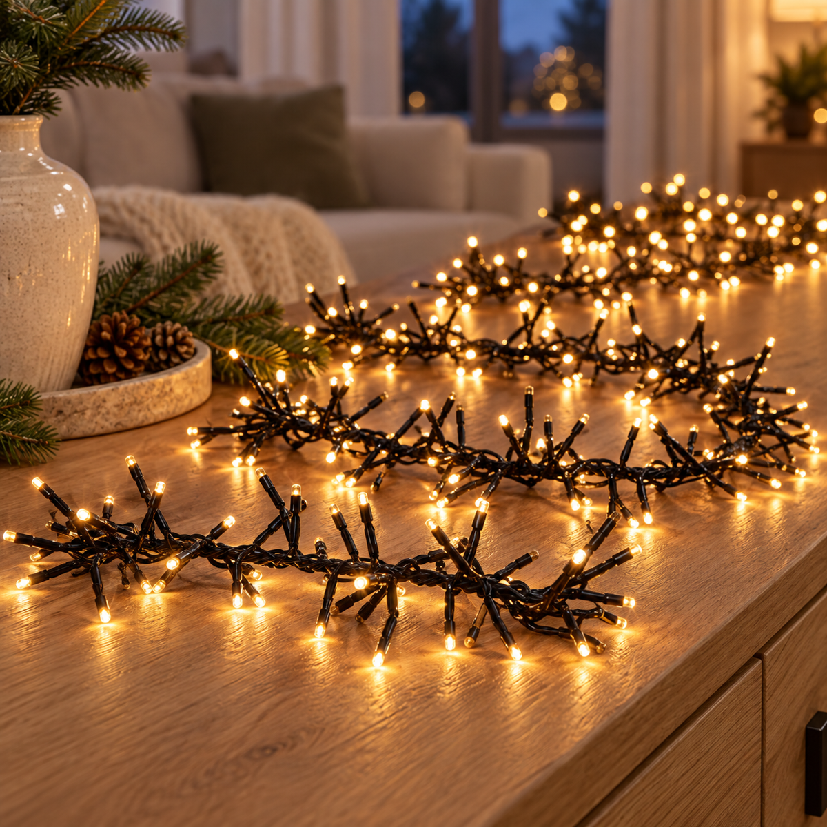Anna's Collection Clusterverlichting Flash Klassiek Warm 1152 Lampjes 6.9 m