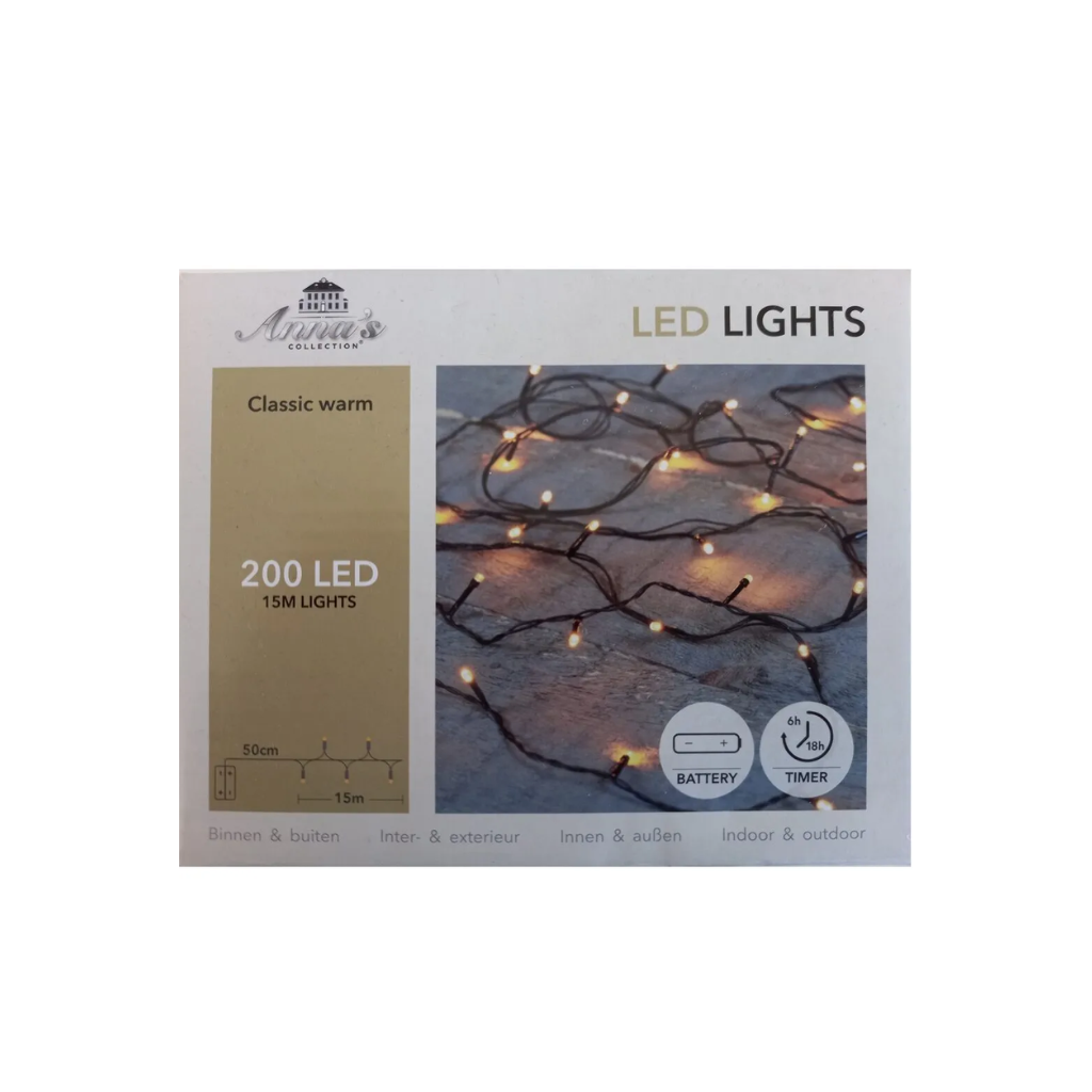 LED Lights 200 lampjes 15M Classic met timer