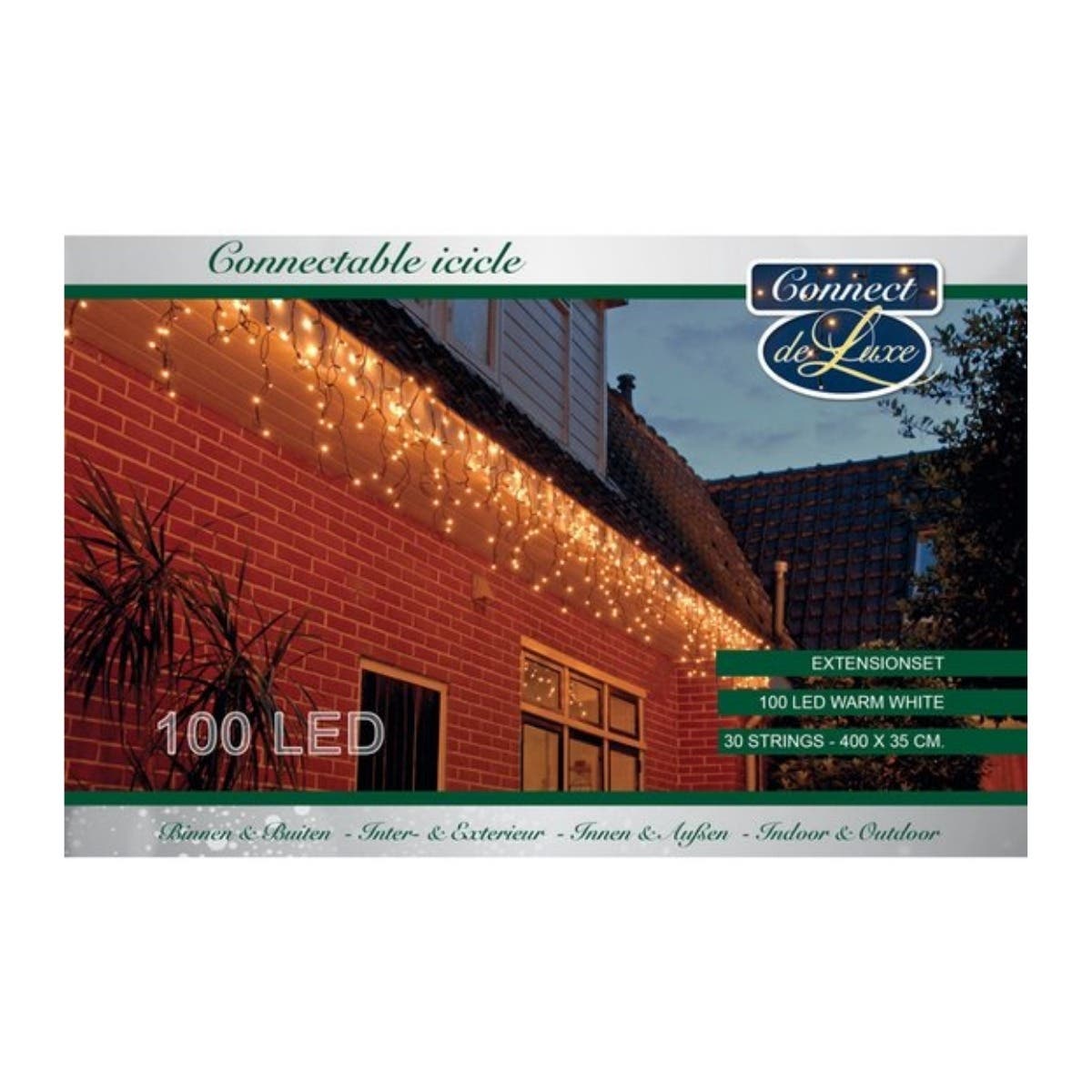Anna's Collection IJspegelverlichting Connect de Luxe Warm Wit 100 Lampjes 400 x 35 cm