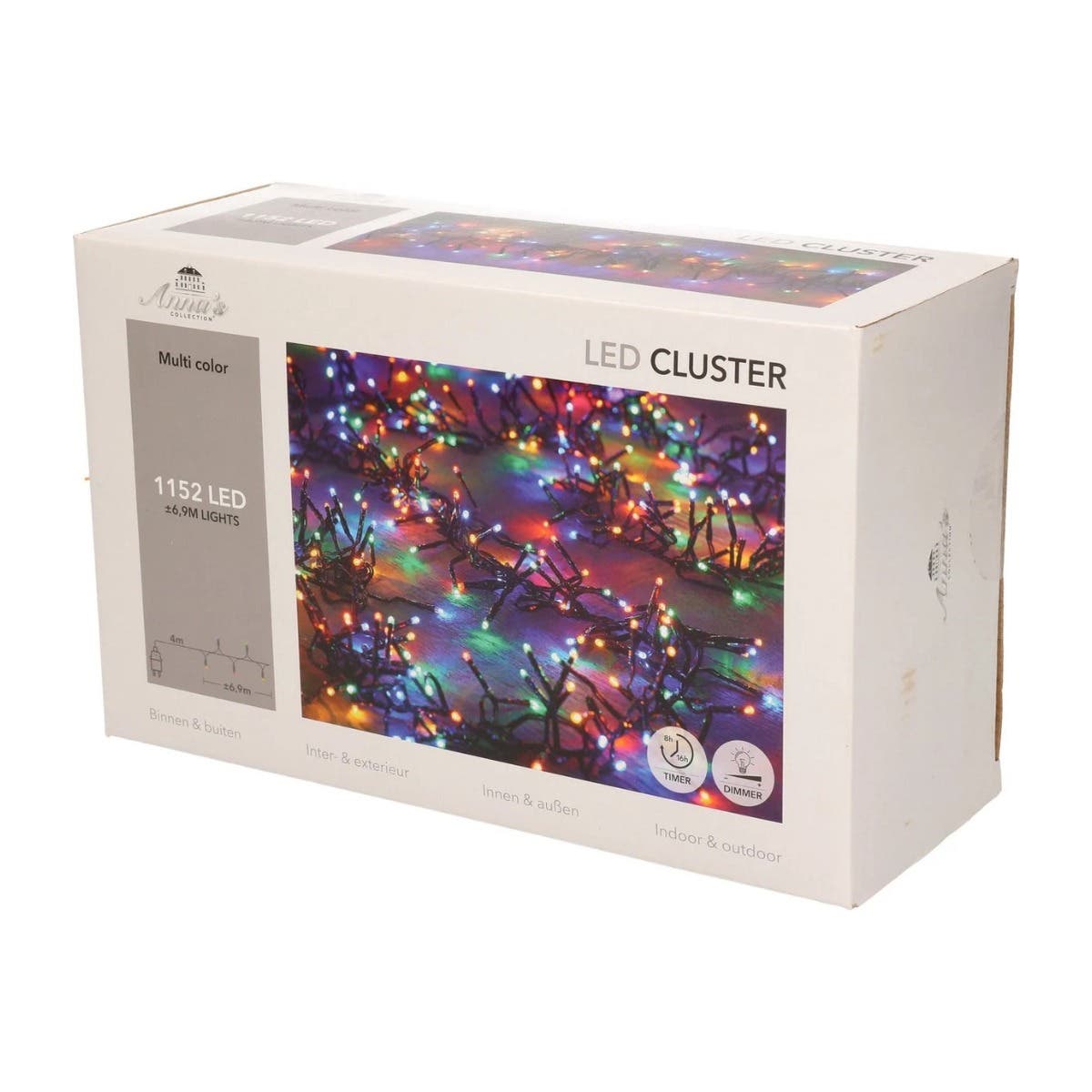 Anna's Collection Clusterverlichting Multicolour 1152 Lampjes 6.9 m
