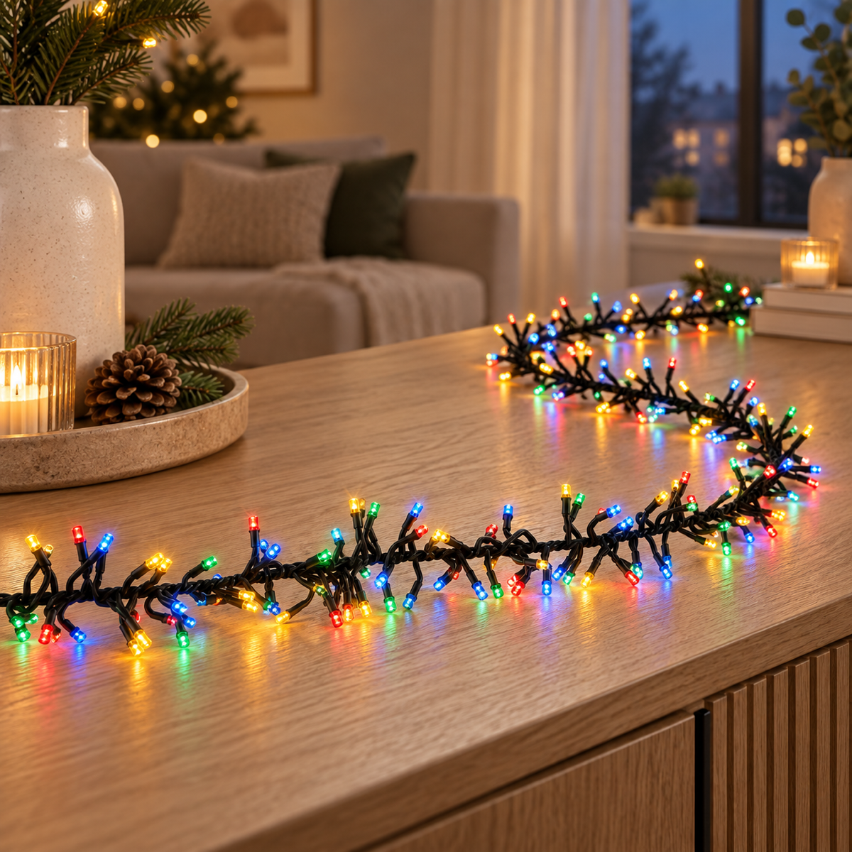 Anna's Collection Clusterverlichting Multicolour 384 Lampjes 2.4 m