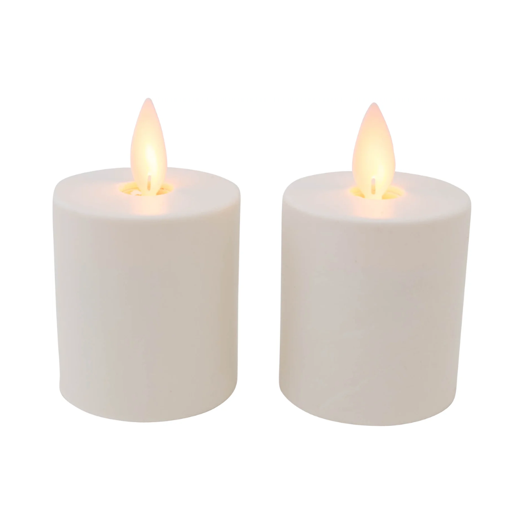 Stompkaars Ivoor (2 stuks) 4.5 x 8 cm met timer