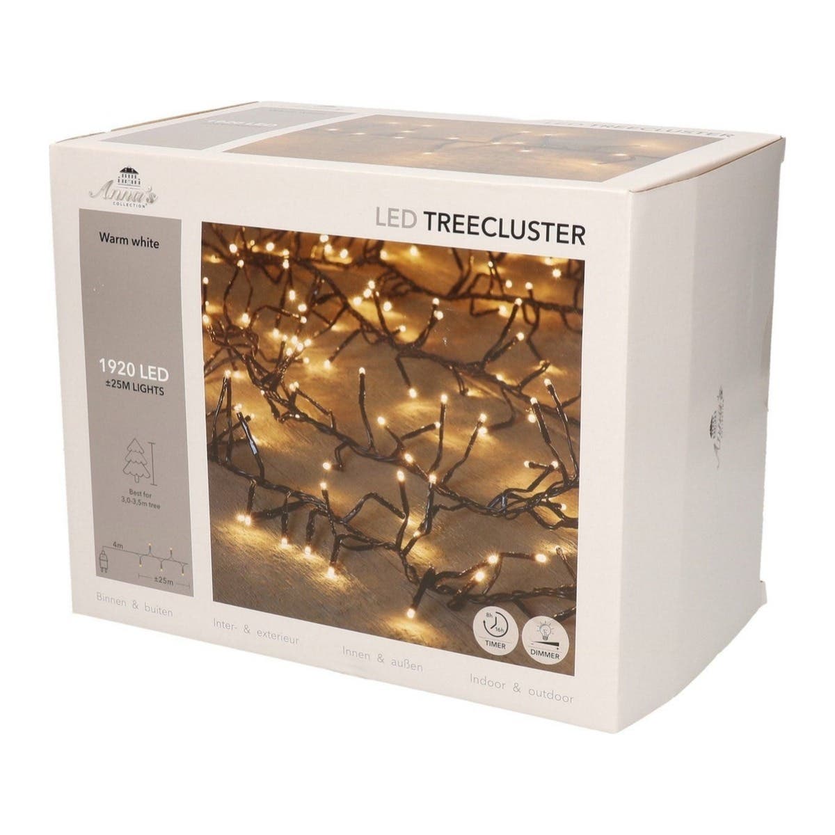 Anna's Collection Clusterverlichting Treecluster Warm Wit 1920 Lampjes 25 m