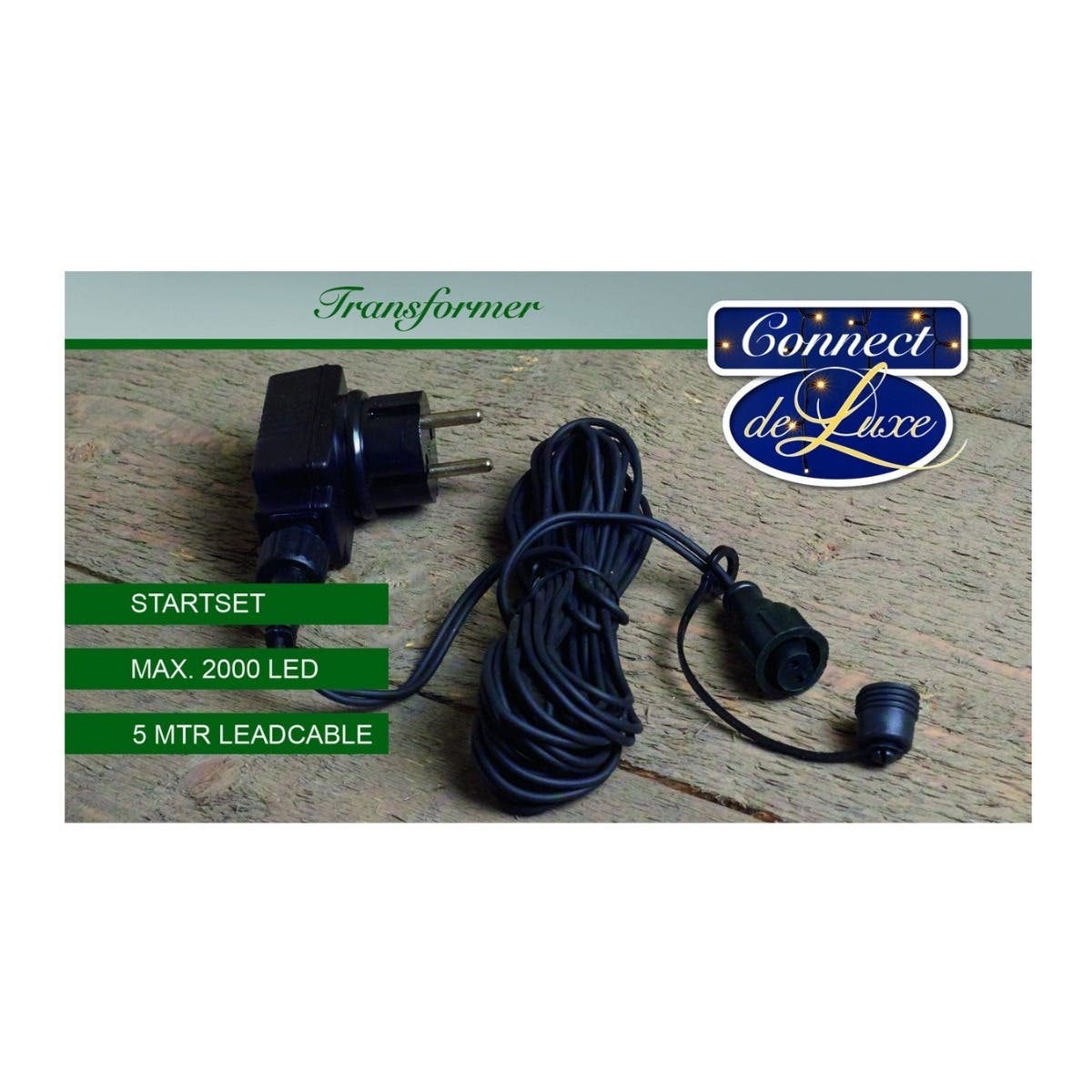 Startset Adaptor koppelbare LED verlichting max. 2000 lampjes 5m met timer
