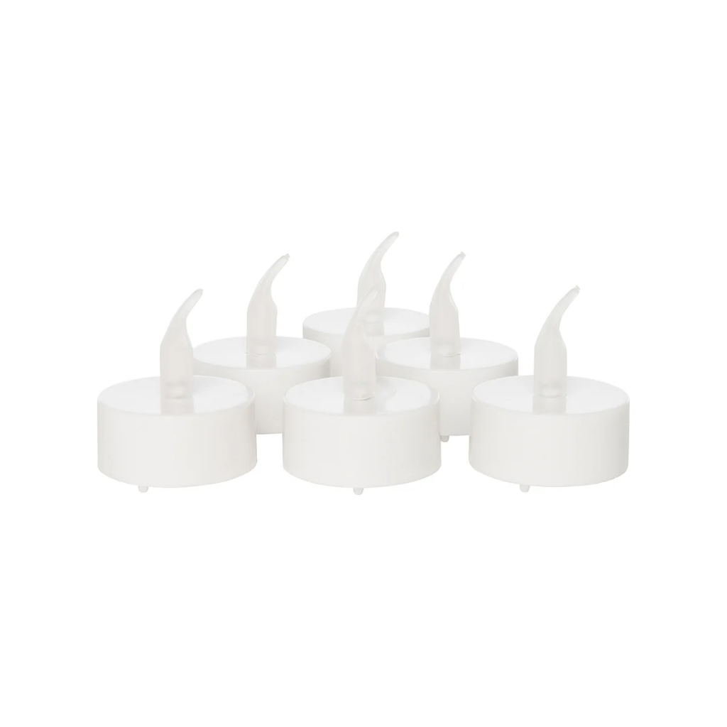 LED Waxinelichtjes Wit 4 x 4 cm met timer