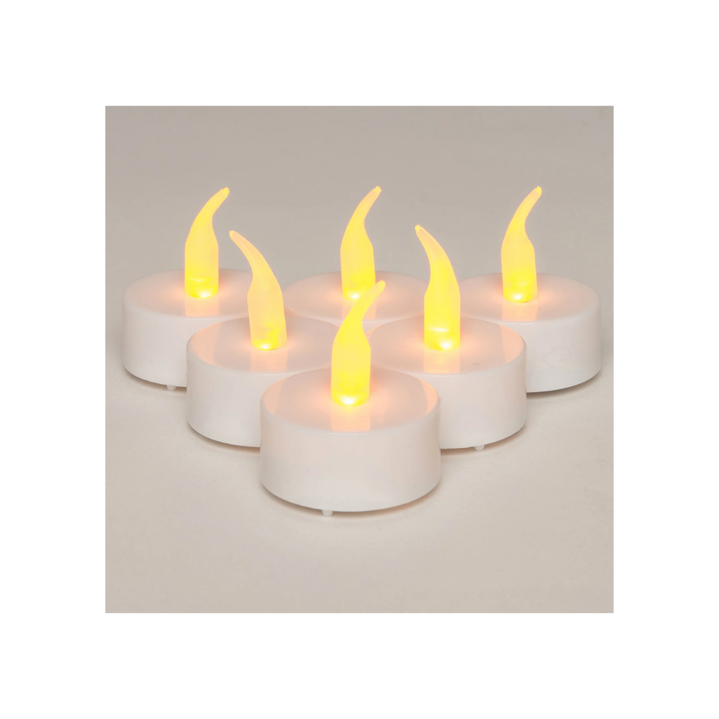 LED Waxinelichtjes Wit 4 x 4 cm met timer