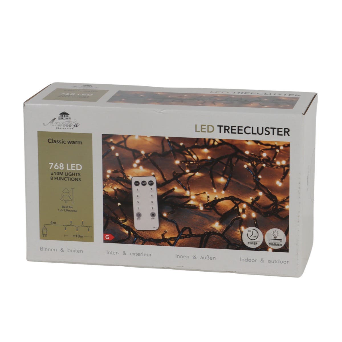 Anna's Collection Clusterverlichting Treecluster Klassiek Warm 768 Lampjes 10 m