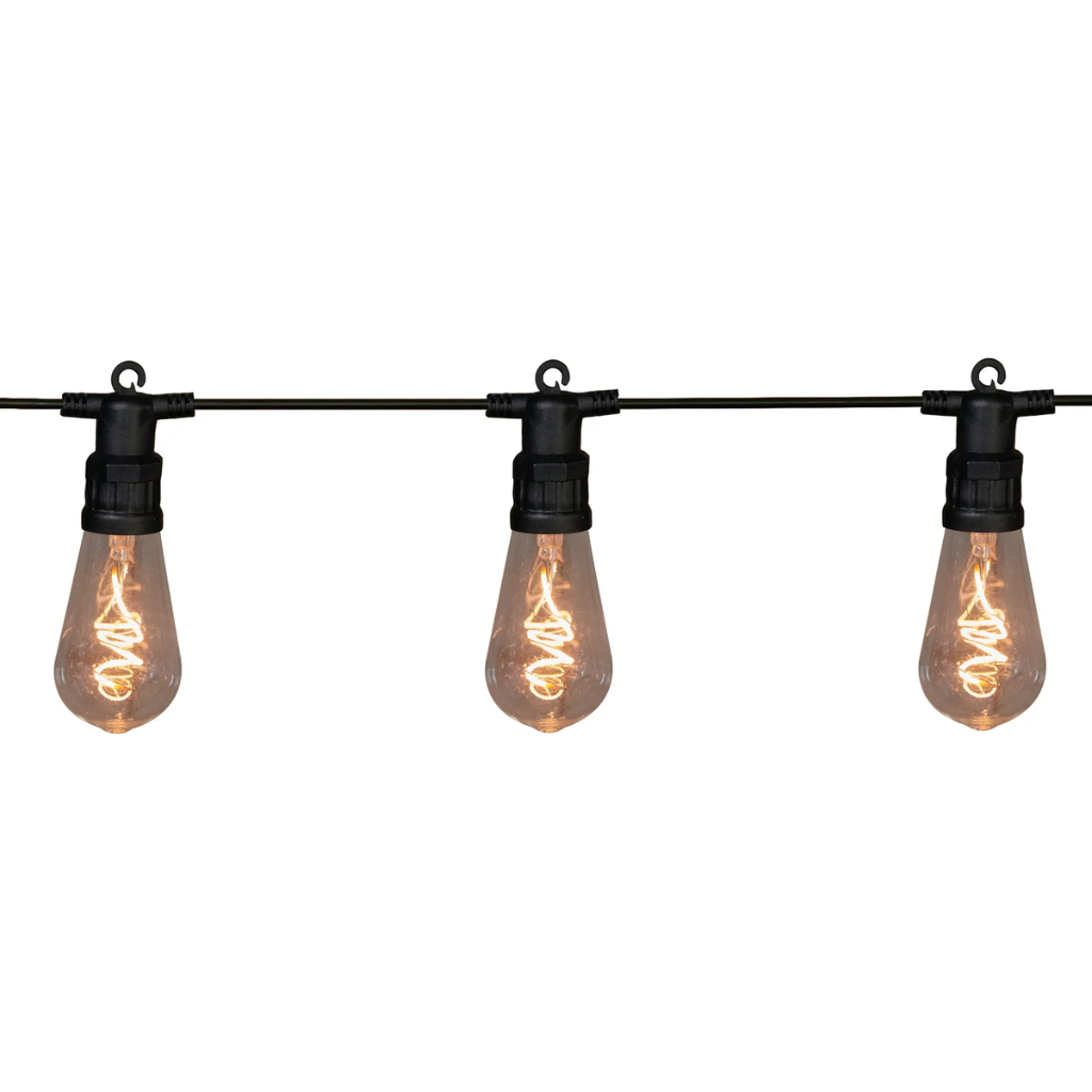 Anna's Collection feestverlichting spiraal 10 lampjes warm wit 10 m