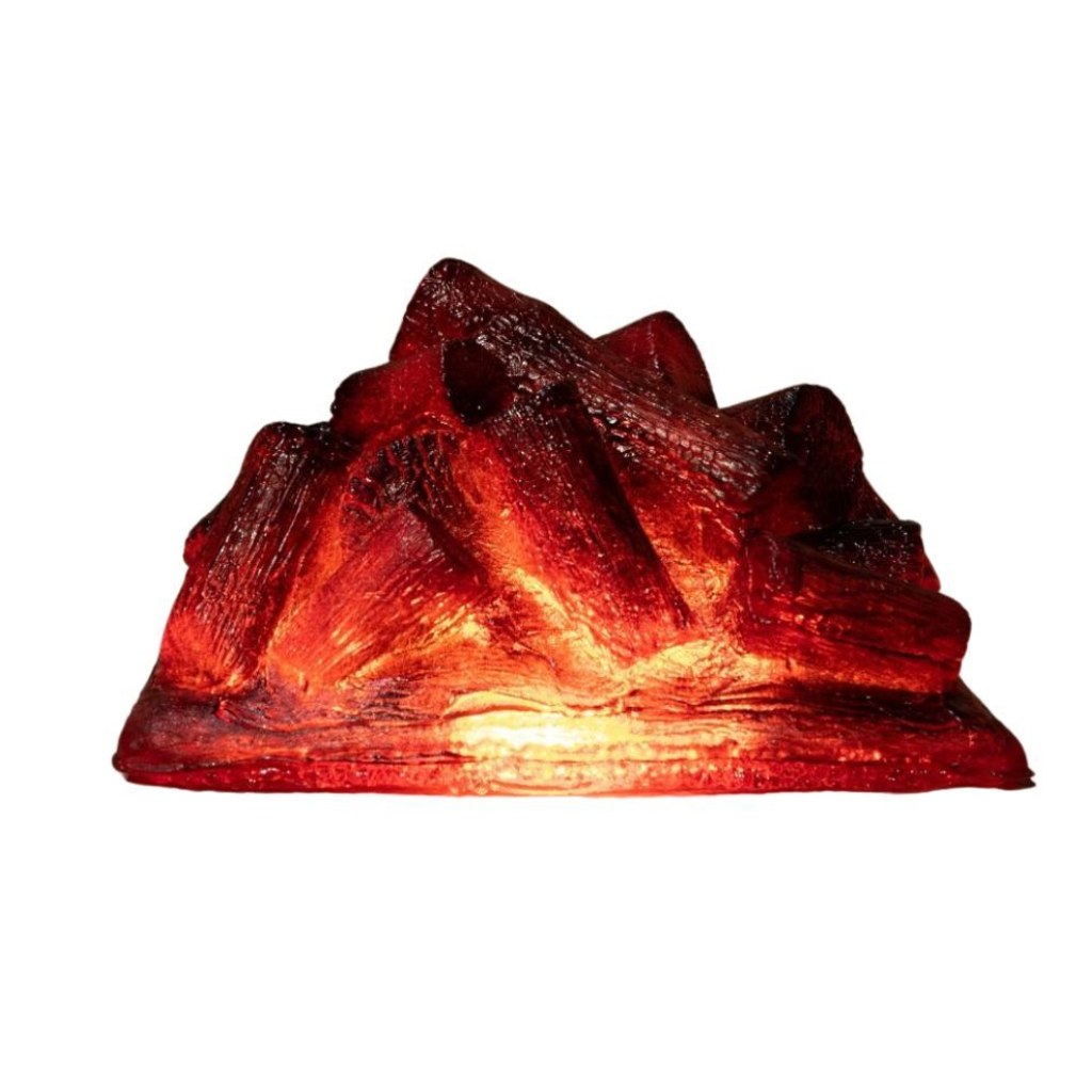Kampvuur LED zwart met timer 29 x 18 x 14 cm