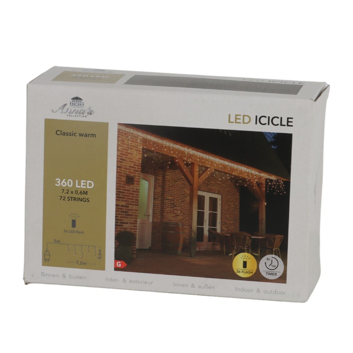 Anna's Collection IJspegelverlichting Extra Warm 360 Lampjes 7.2 m