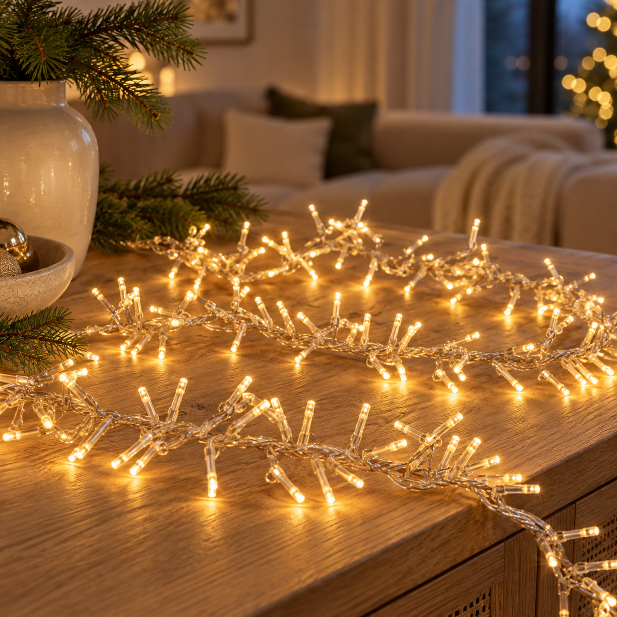 Anna's Collection Clusterverlichting Klassiek Warm 768 Lampjes 4.5 m