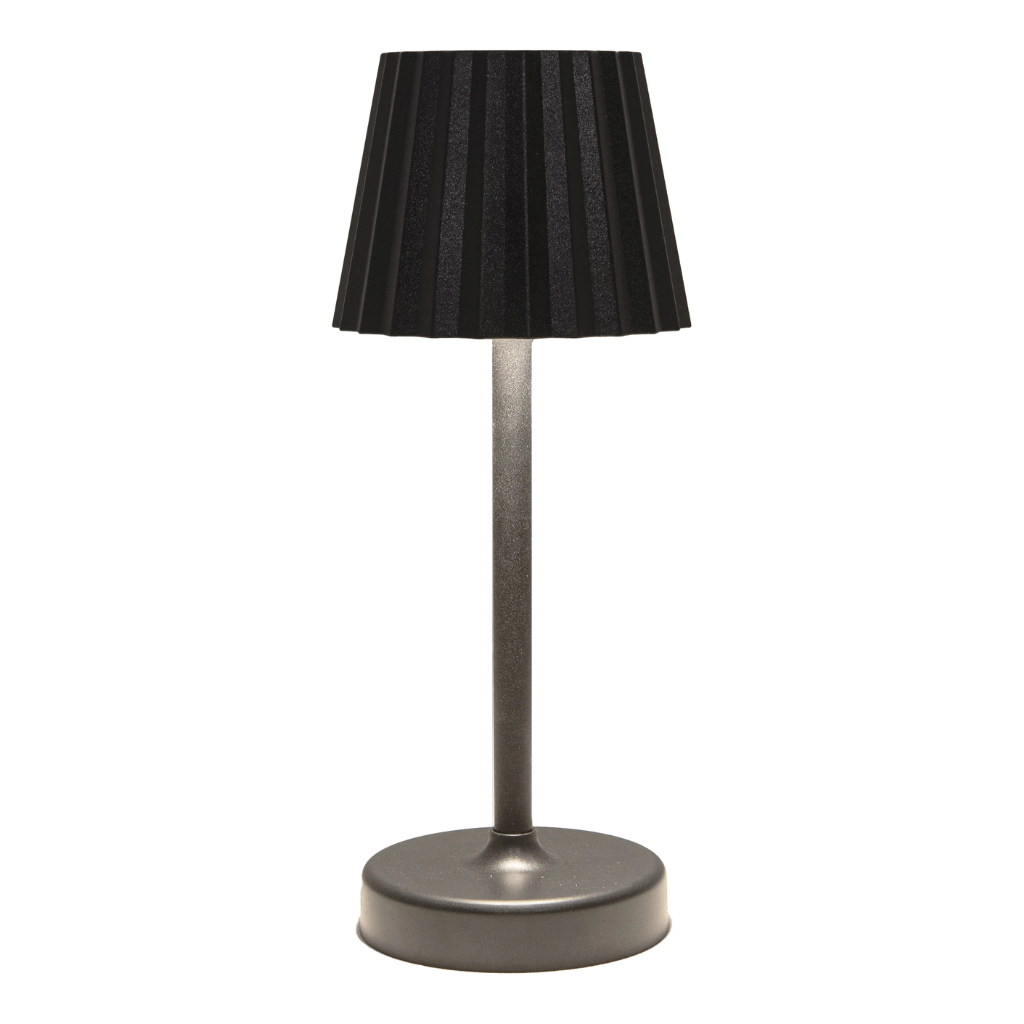 Anna's Collection tafellamp Tania zwart D 11 H 27 cm