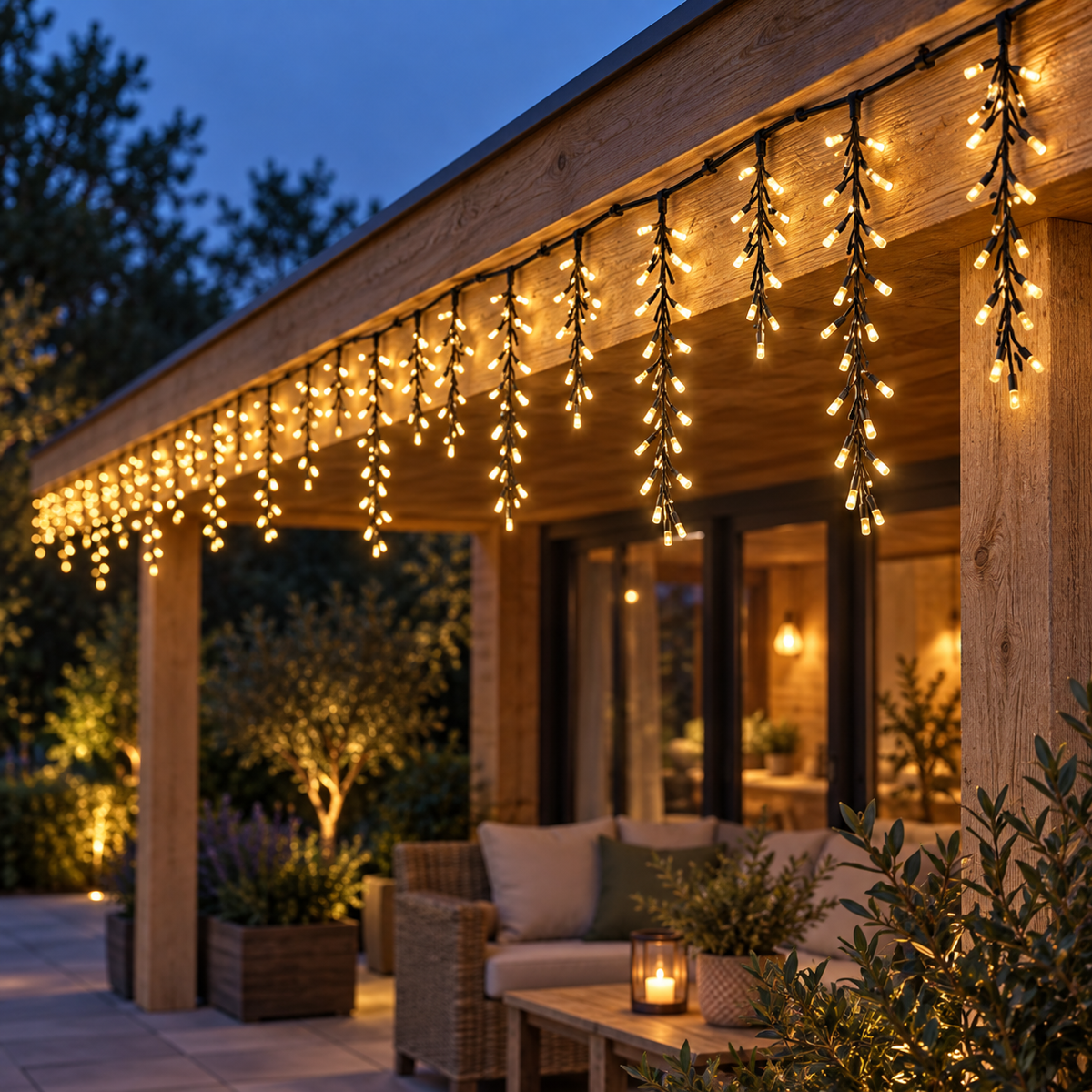 Anna's Collection IJspegelverlichting Cluster Klassiek Warm 1032 Lampjes 7 m