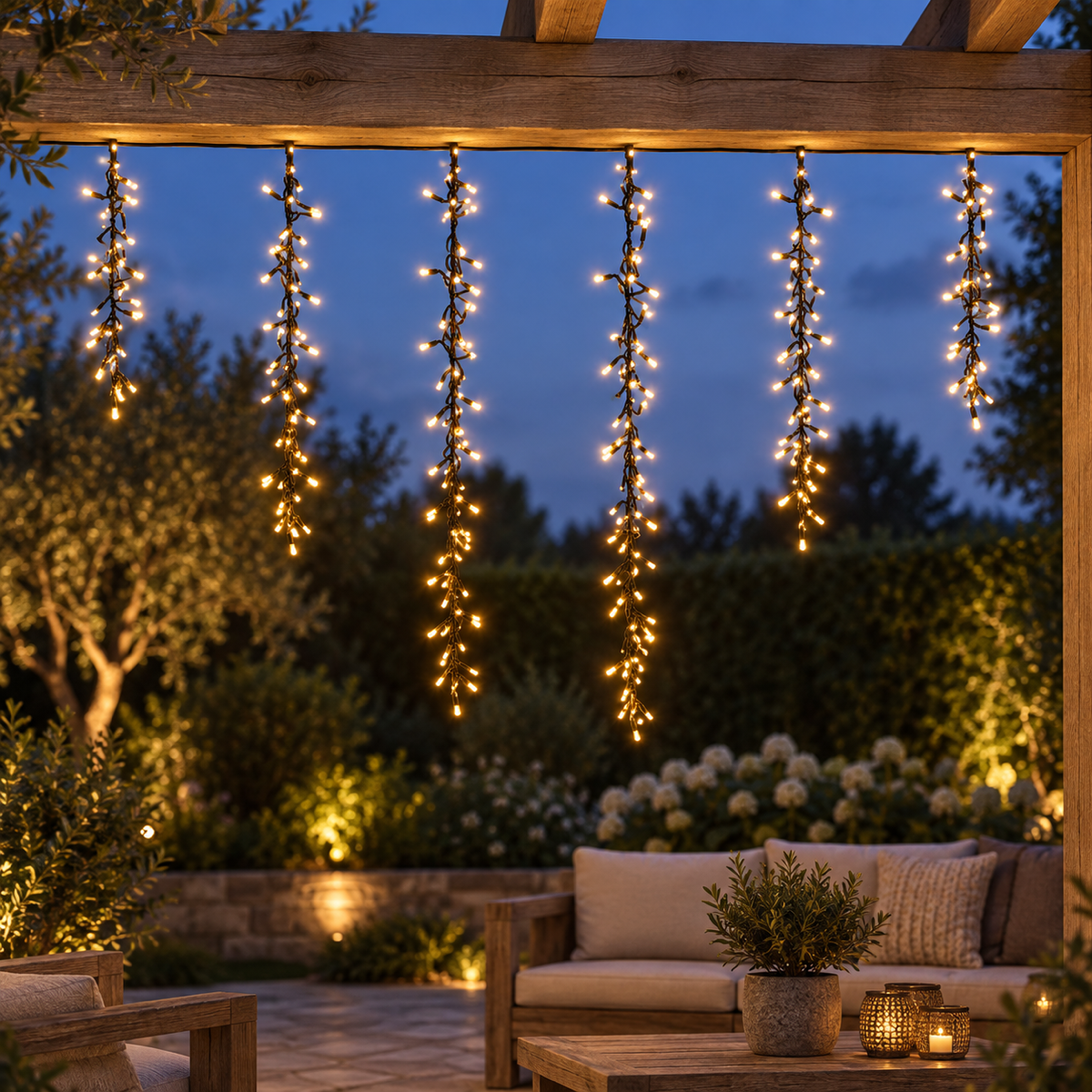 Anna's Collection Clusterverlichting Cascade Klassiek Warm 432 Lampjes 7.5 m