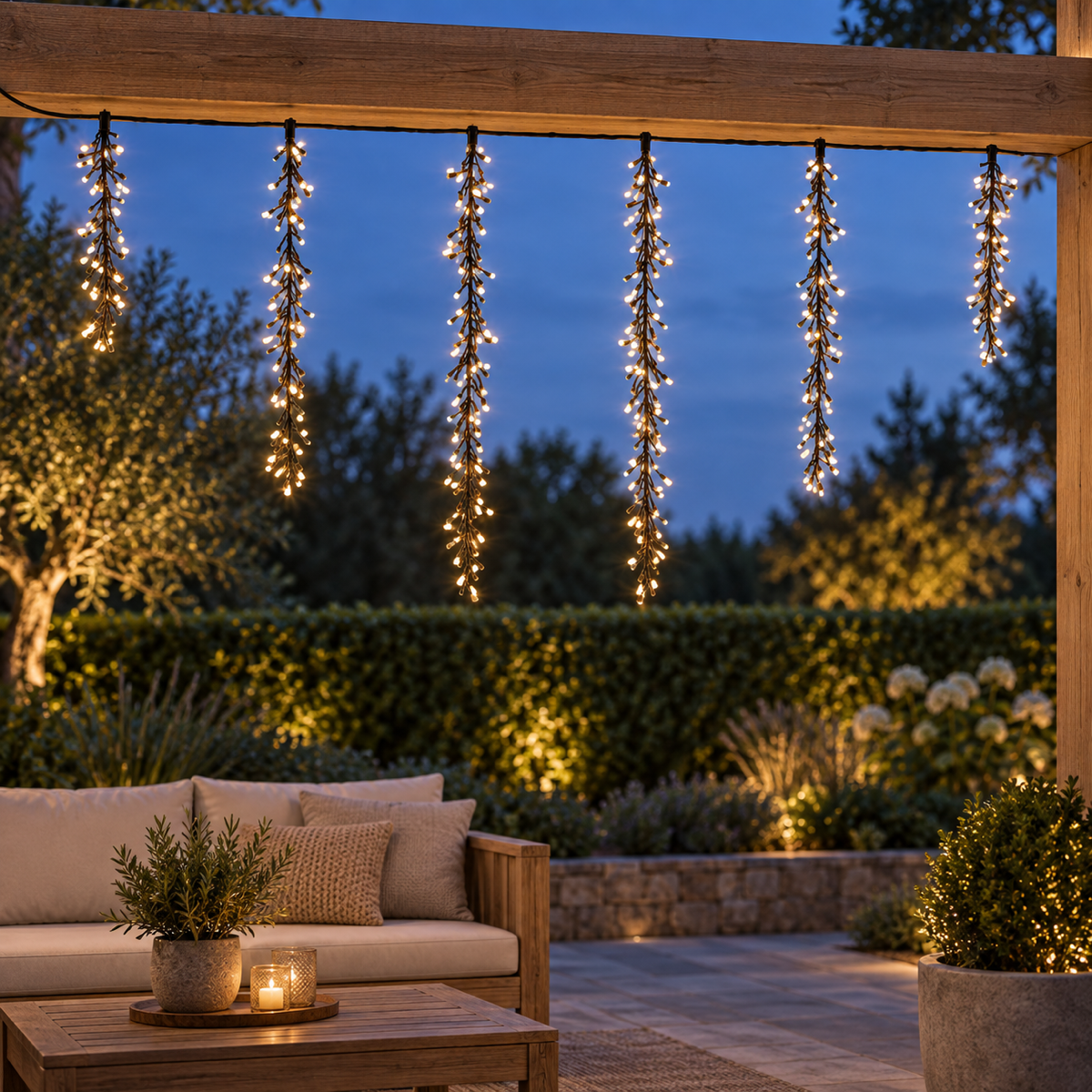 Anna's Collection IJspegelverlichting Cascade Luxury Color 432 Lampjes 7.5 m