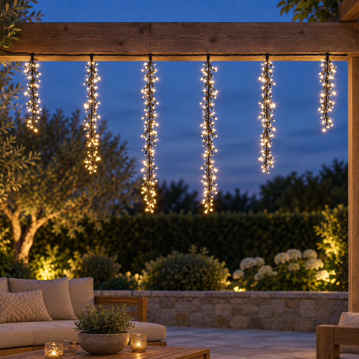 Anna's Collection Clusterverlichting Cascade Flash Luxury Color 432 Lampjes 7.5 m
