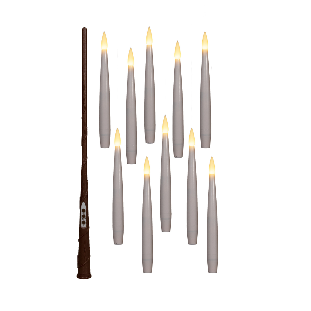 Anna's Collection LED dinerkaars zwevend wit 10 stuks 2 x 15 cm