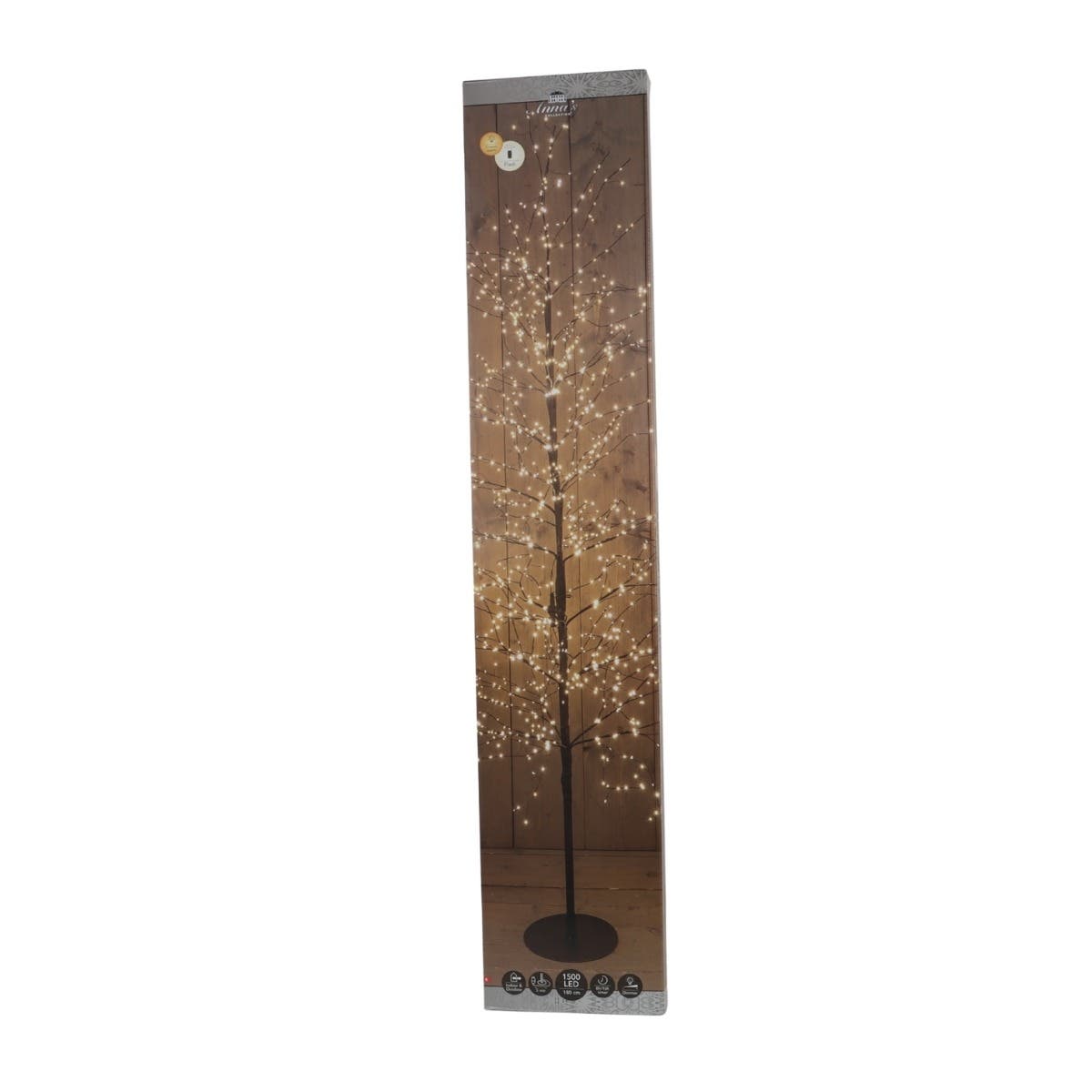 Anna's Collection Verlicht Kerstfiguur Boom Flash Klassiek Warm 1500 Lampjes 180 cm